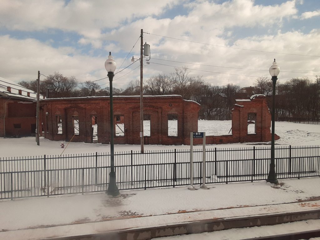 Martinsburg Roundhouse in ruins