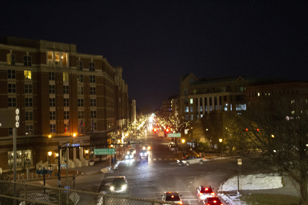 brightly lit King Street